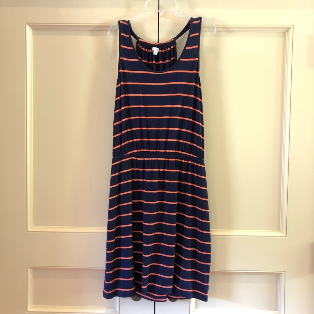 Gap Striped Dress- blue and orange- size M